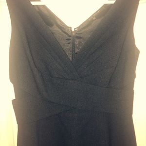 Classic Dark Grey Wool Elie Tahari Sheath Dress